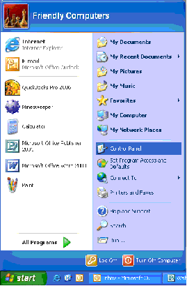 Select Control Panel